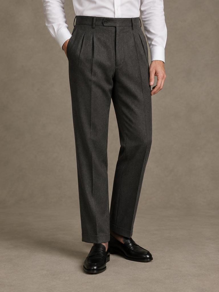 Charcoal Wool Trousers